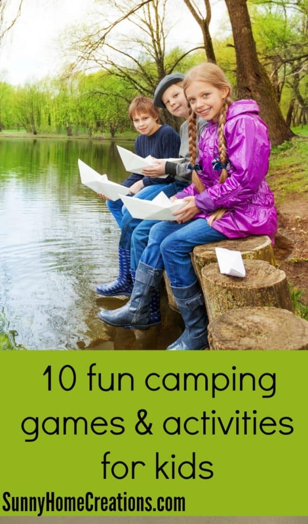 10 fun camping games and activities for kids. These are some fun games!
