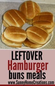Leftover Hamburger Buns Meals - some great meal ideas on using leftover hamburger and hotdog buns.