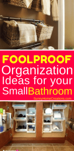 Foolproof organization ideas for your small bathroom.
