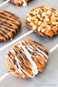 Party Food Idea Caramel Apple Slices with Butterscotch