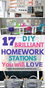 17 DIY Brilliant Homework Stations You Will Love! Some great and fun ideas here!