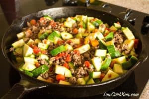 Mexican Zucchini and Beef Skillet