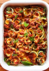 Vegetarian zucchini lasagna