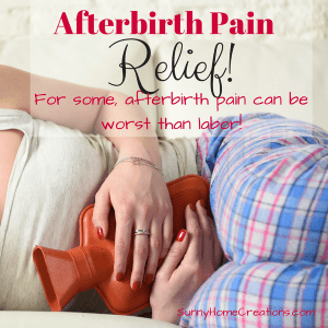 After birth pain relief! For some afterbirth pain can be worst than labor pain.