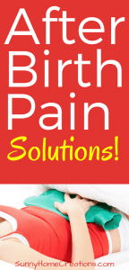 After birth pain solutions