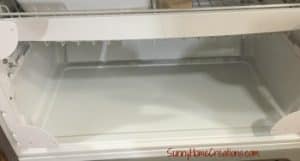 Clean bottom of freezer