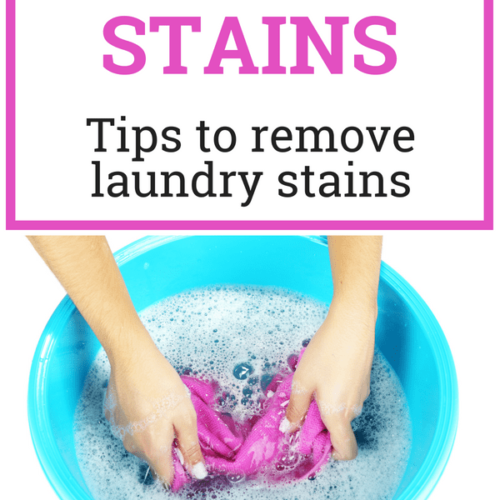 How to remove stains. Tips to remove laundry stains.