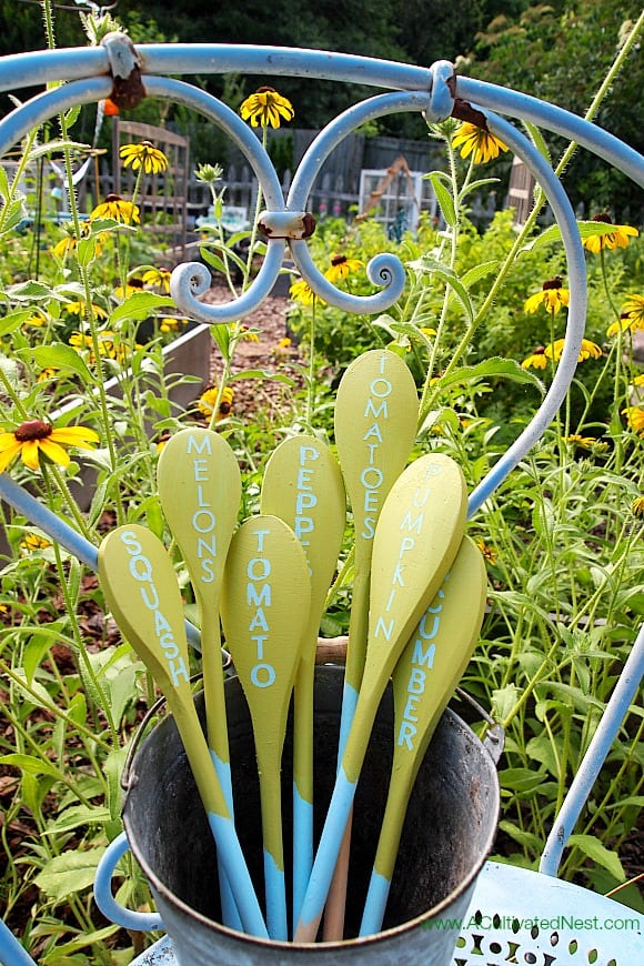 Wooden Spoon Plant Marker