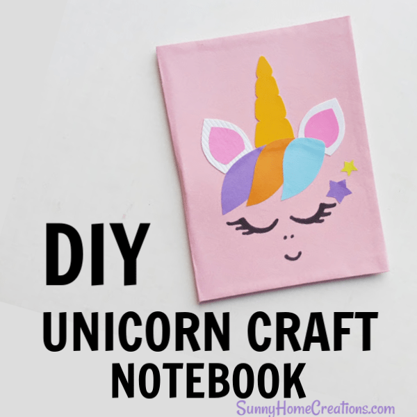 DIY Unicorn School Supplies Notebook