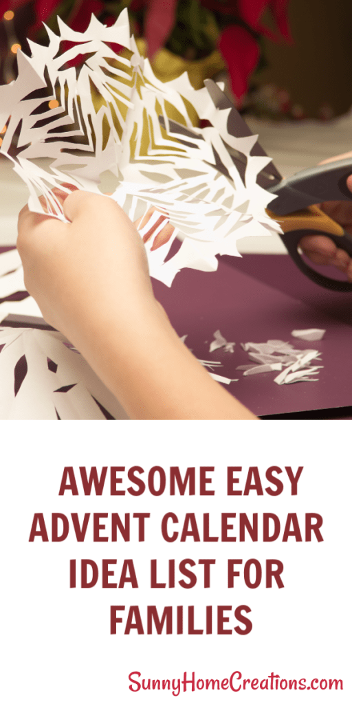 Awesome easy Advent Calendar Idea List for Kids. #adventcalendar #adventactiv
