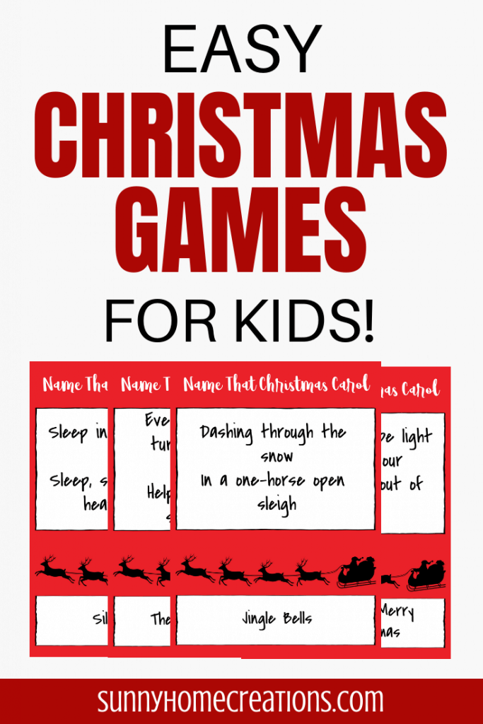 Easy Christmas Games or Kids