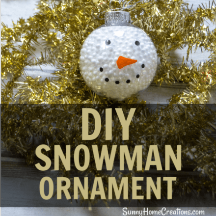 Easy DIY Snowman Ornament for Kids – Sunny Home Creations