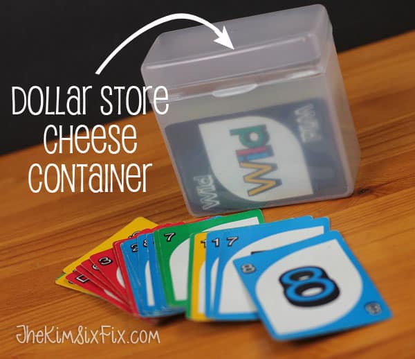 Cheese Container Card Storage