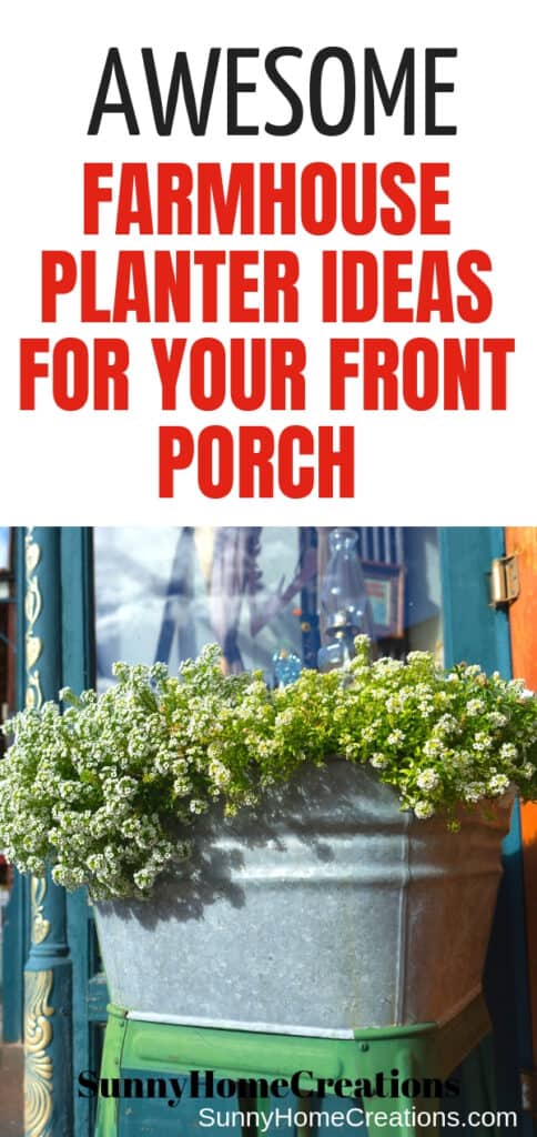 Awesome Farmhouse planter ideas for your front porch