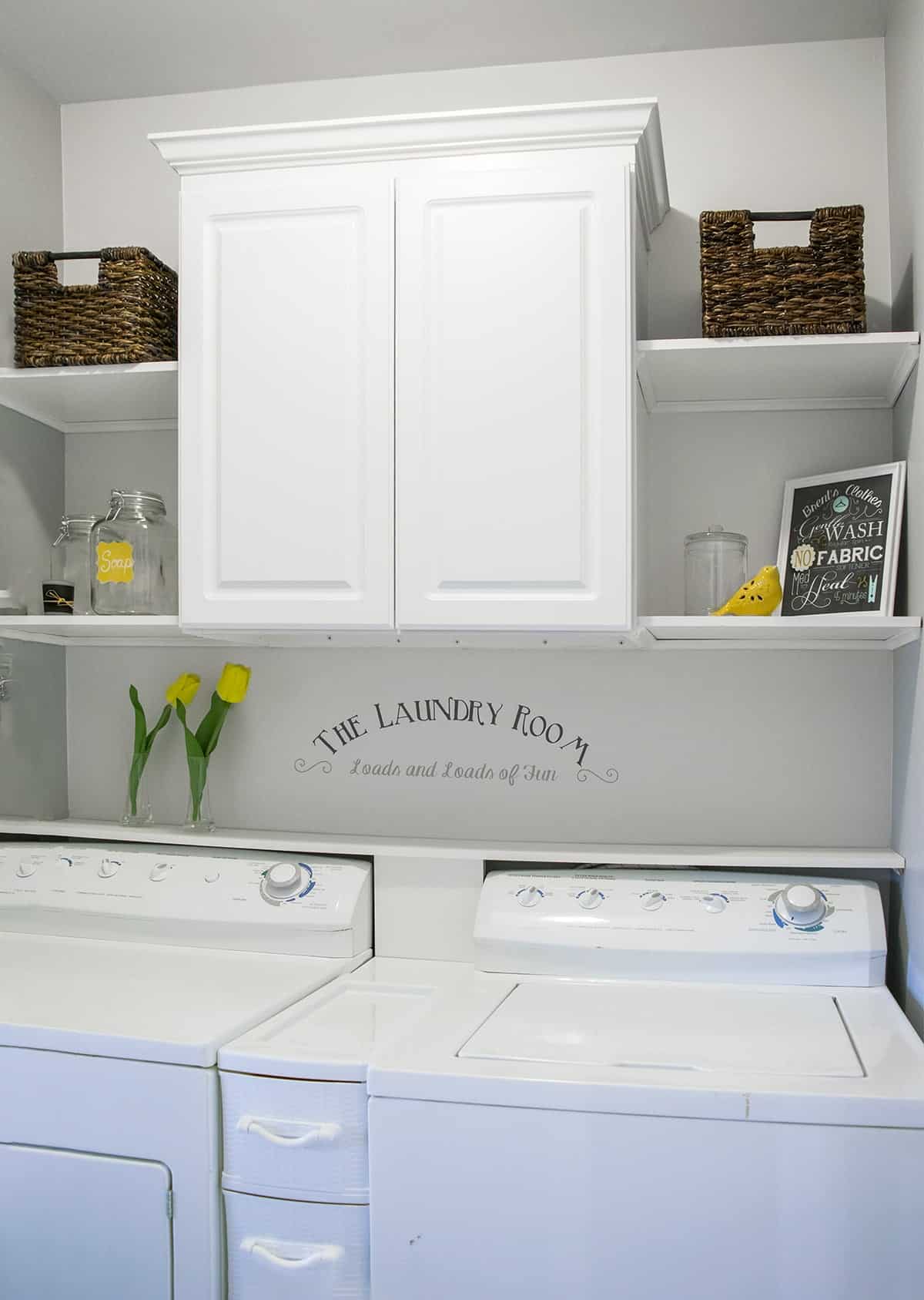 DIY Laundry Room Shelves And Storage Ideas For A Small Space - Angie's Roost